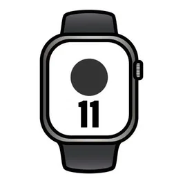 Apple Watch Series 11 GPS + Cellular 42mm Titanio Natural con Correa Deportiva Gris Piedra (M/L)